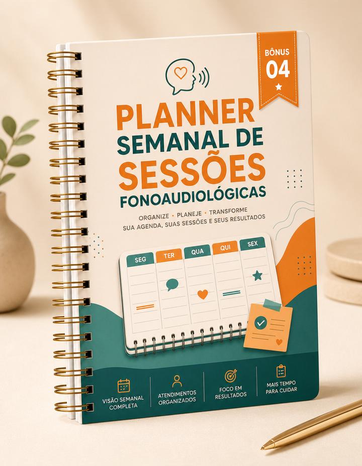 Planner Semanal de Sessões Fonoaudiológicas